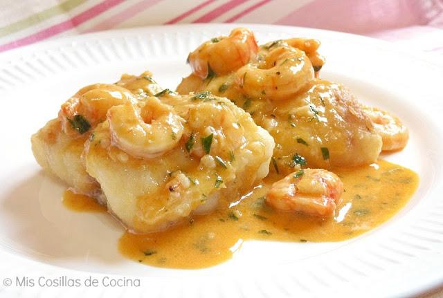 merluza con gambas