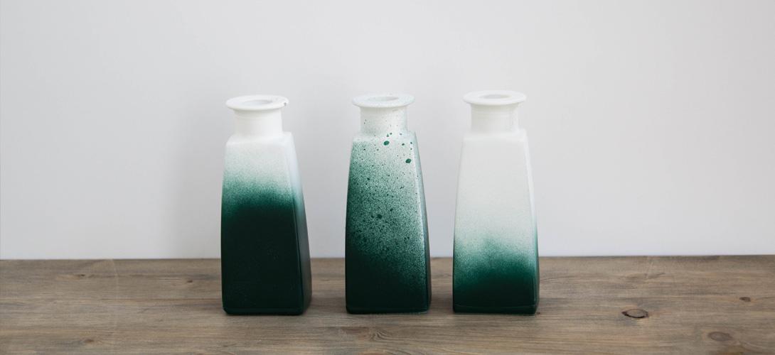 jarrones DIY - pintados en diferentes efectos