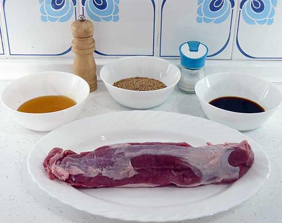 solomillo caramelizado con sesamo