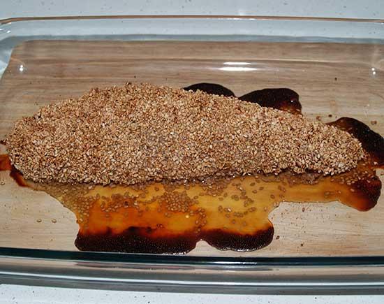 solomillo caramelizado con sesamo