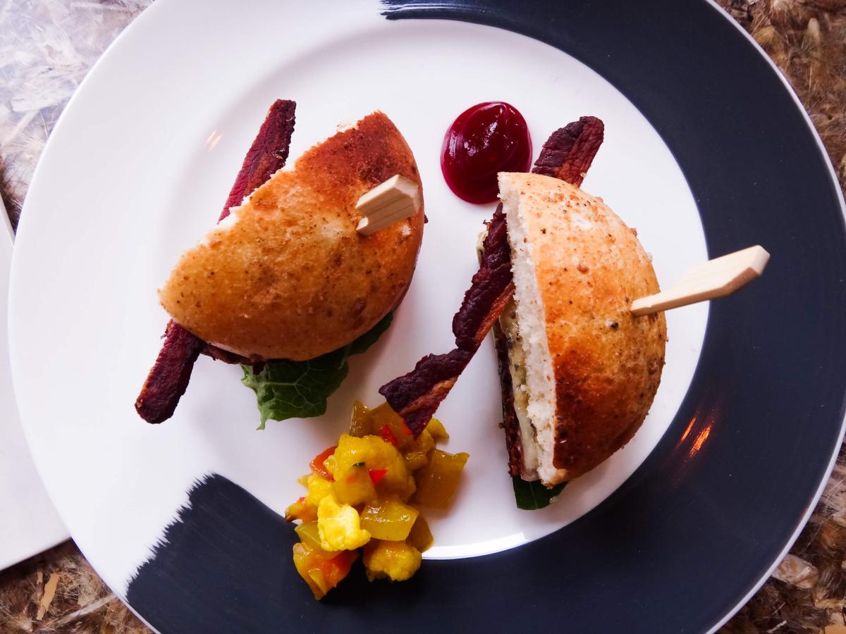 Hamburguesa de desperdicio de pulpa de jugo