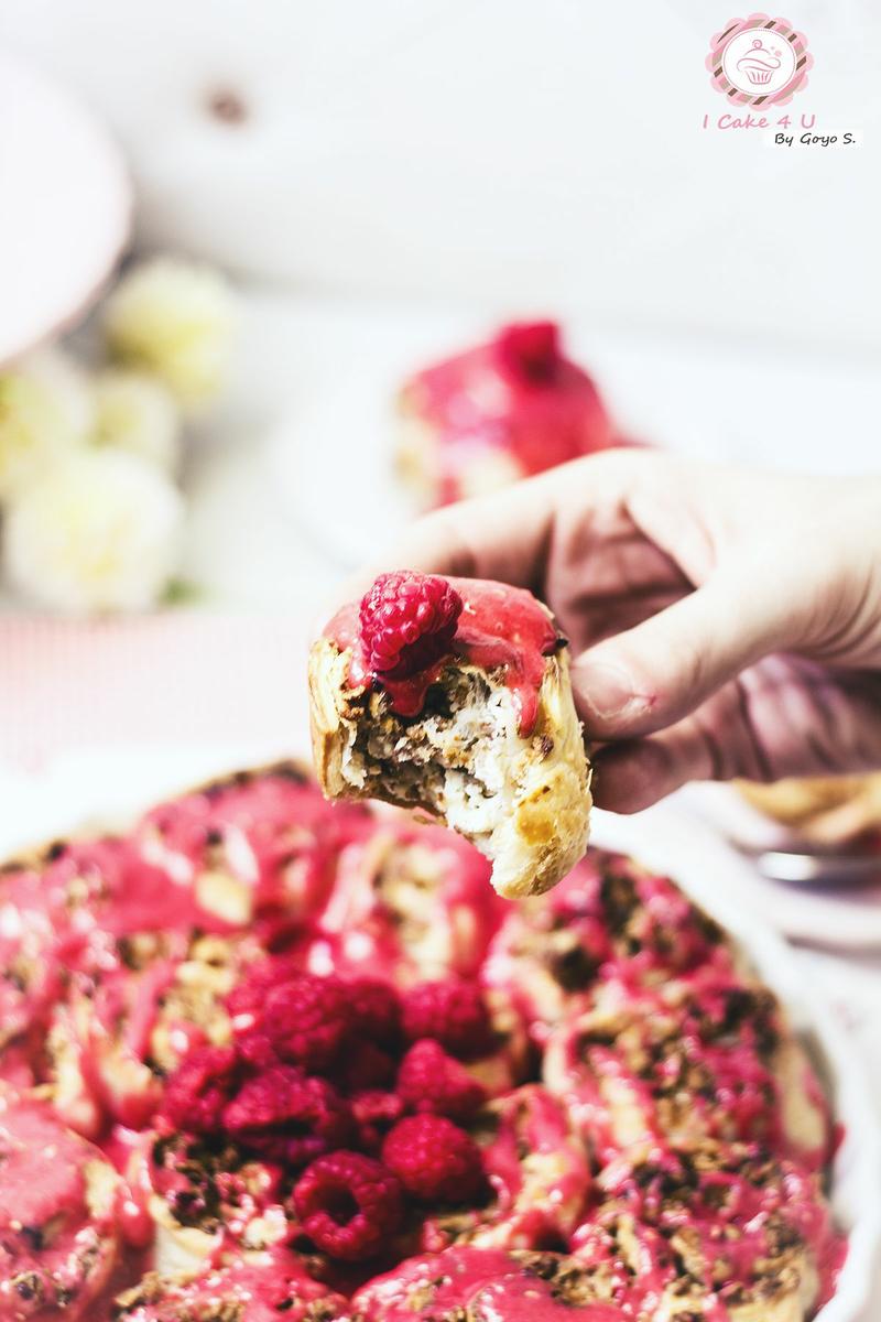 Rollos de Yogur y Frambuesa