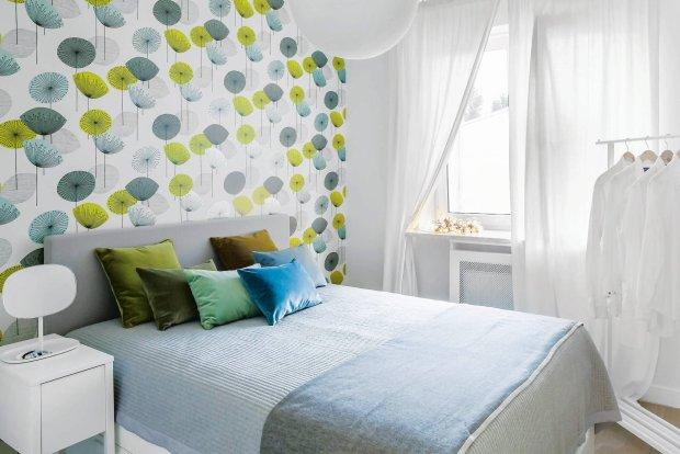 papel de pared verde y azul