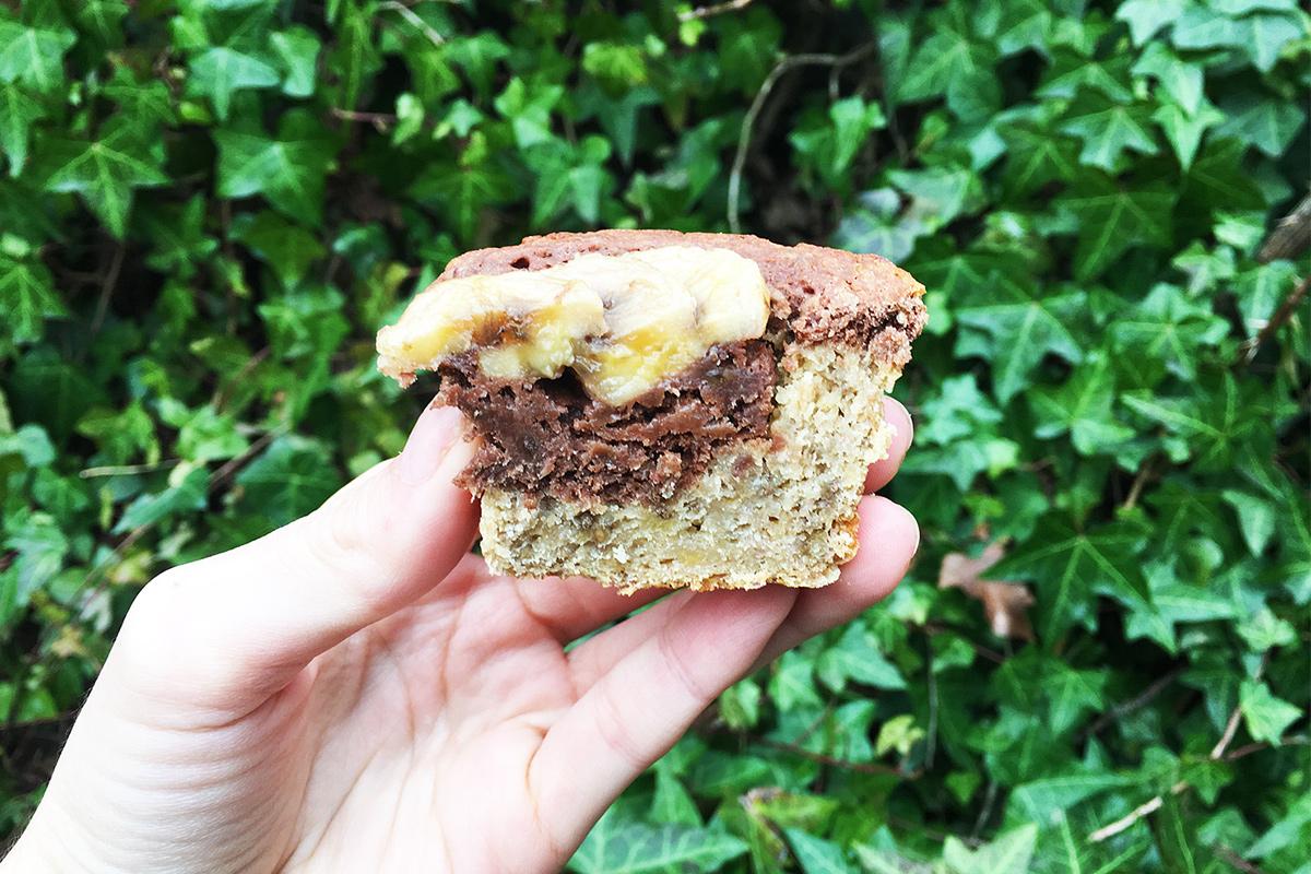 Muffins jugosos de plátano