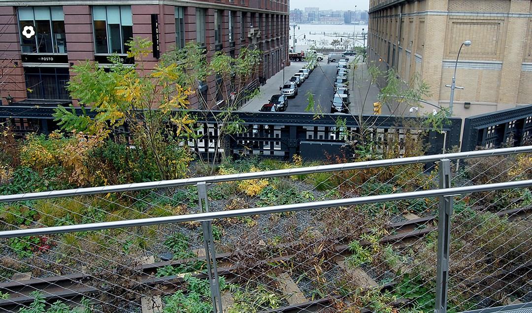 El río Hudson desde High Line Park (Nueva York)