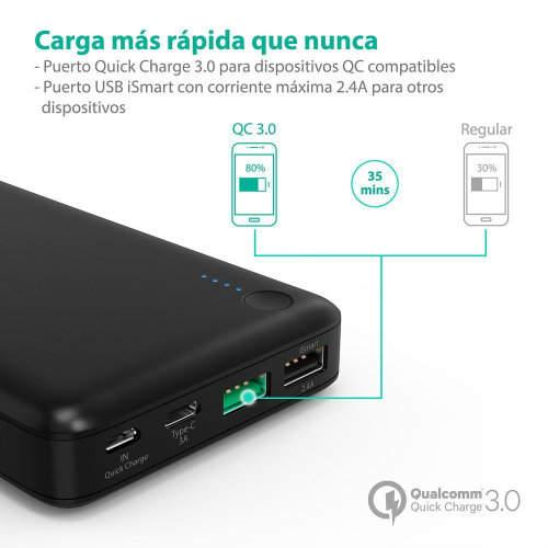 power bank con carga rapida