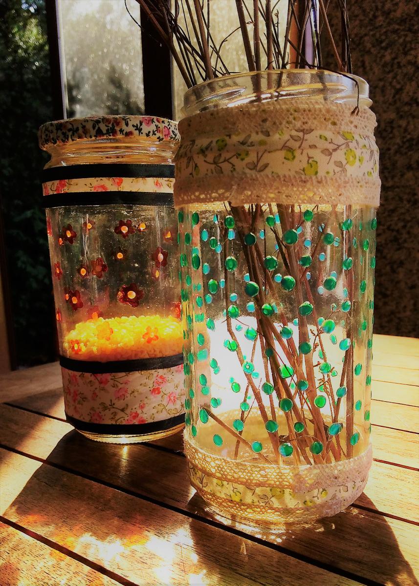 Más ideas para los recipientes de vidrio