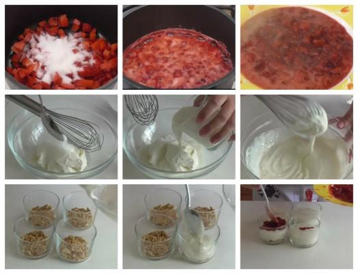 vasitos-de-queso-y-fresas elaboración