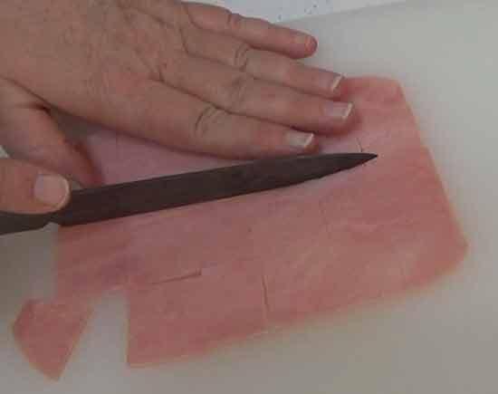 Pizza express con jamón y doble de queso