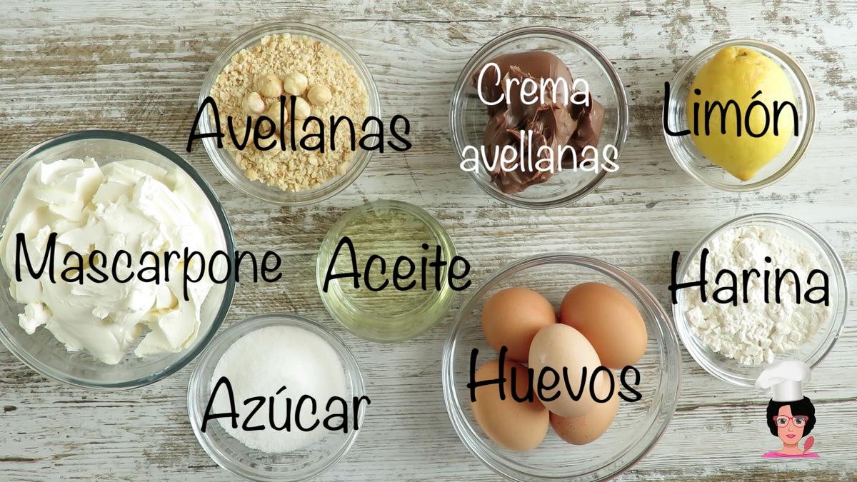 Ingre tarta chocoavellanas