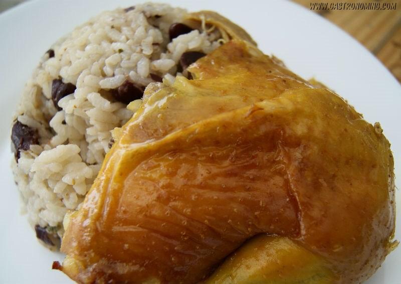 Pollo en salmuera asado