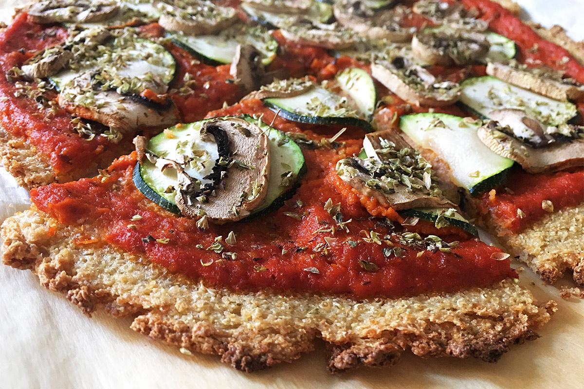 Pizza de quinoa