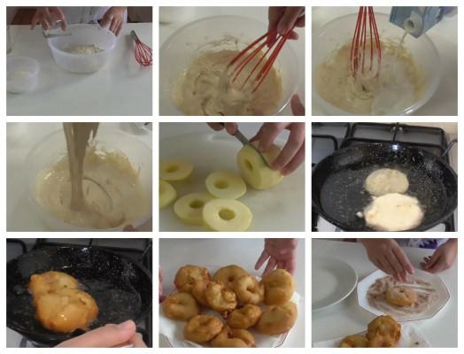 buñuelos-caseros-de-manzana elaboración