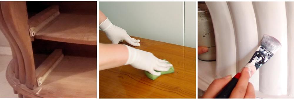 cómoda restaurada con chalk paint - paso 1