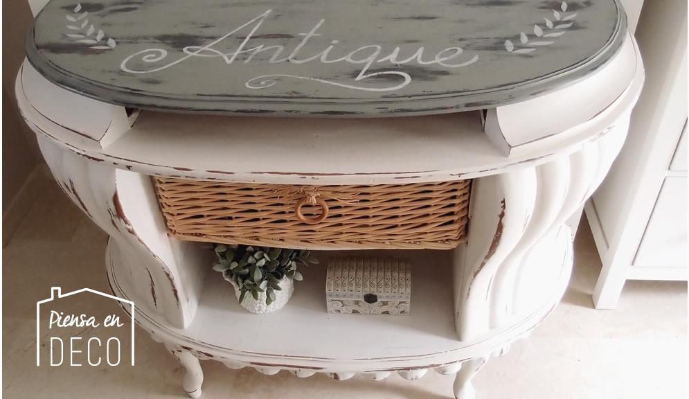 chalk- paint en cómoda recuperada