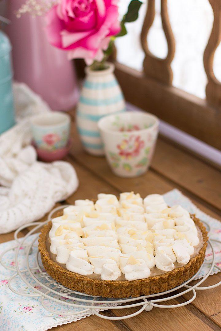 Tarta de plátano y toffe