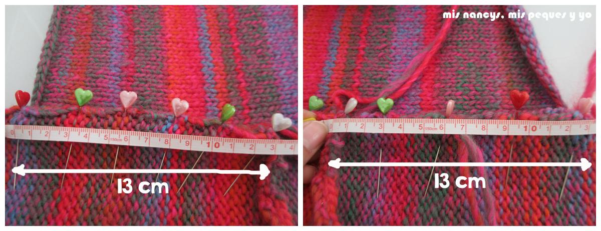 mis nancys, mis peques y yo, Tutorial DIY como coser un jersey de lana, centrar manga