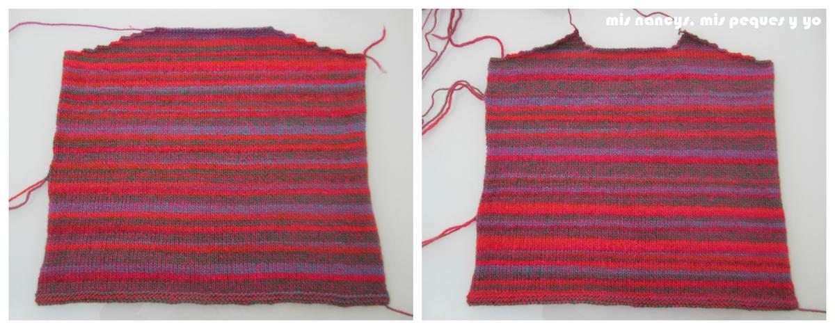 mis nancys, mis peques y yo, Tutorial DIY como coser un jersey de lana, piezas bloqueadas