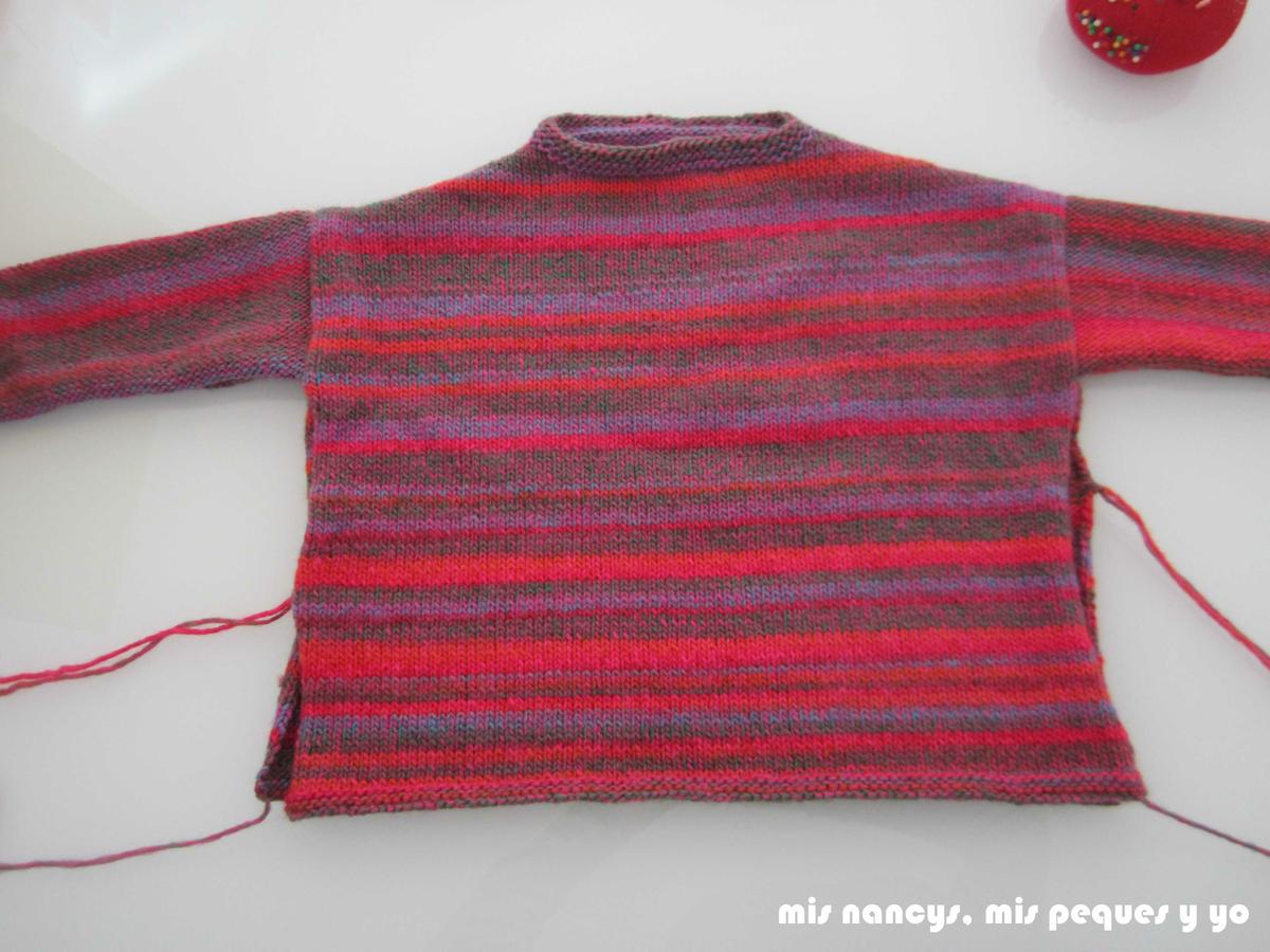mis nancys, mis peques y yo, Tutorial DIY como coser un jersey de lana, coser los laterales