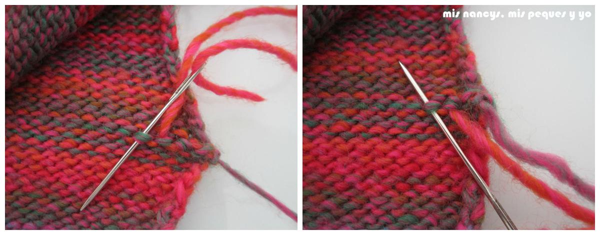 mis nancys, mis peques y yo, Tutorial DIY como coser un jersey de lana, rematar hilos de los laterales