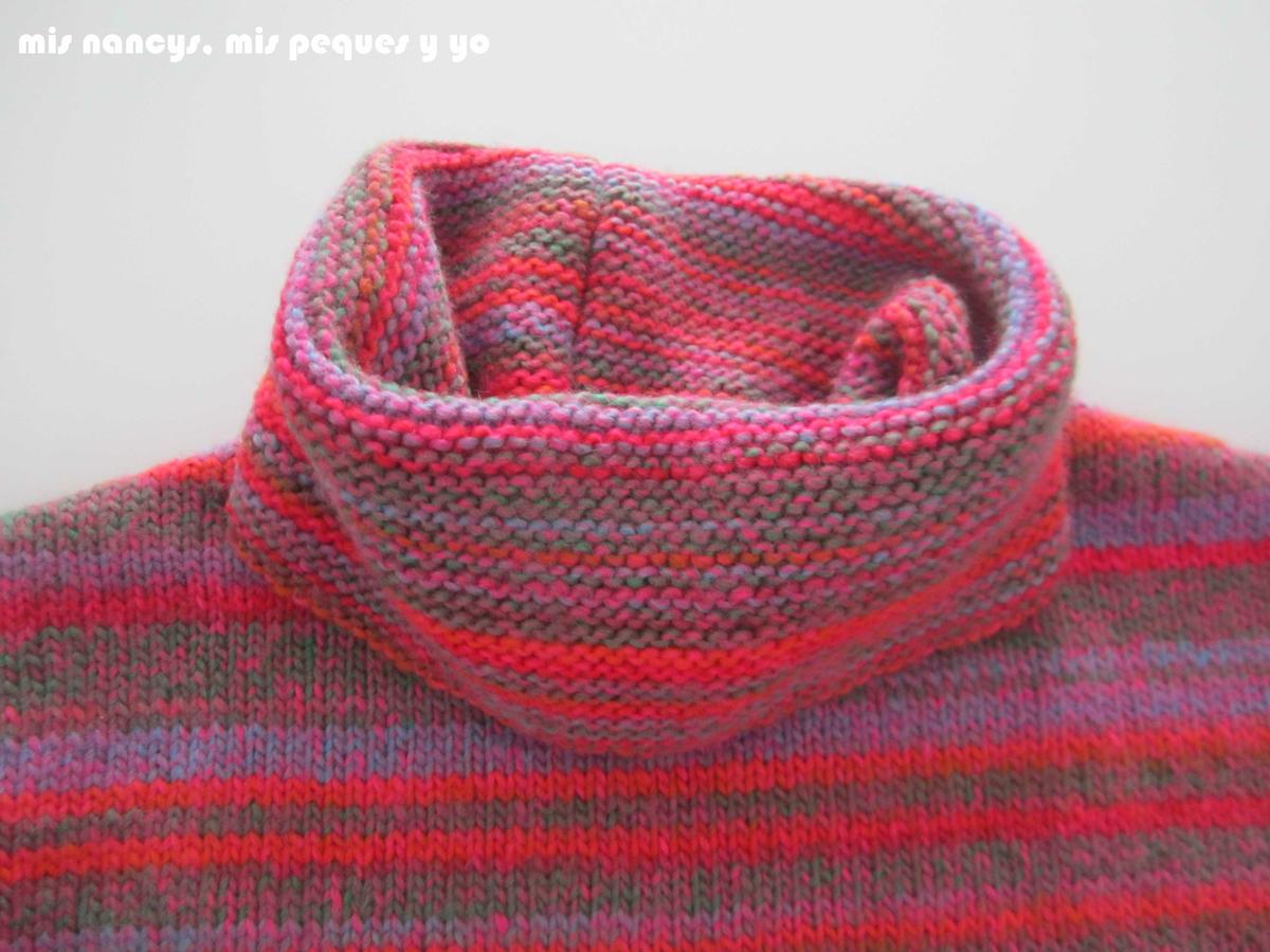 mis nancys, mis peques y yo, Tutorial DIY como coser un jersey de lana, detalle de bufanda