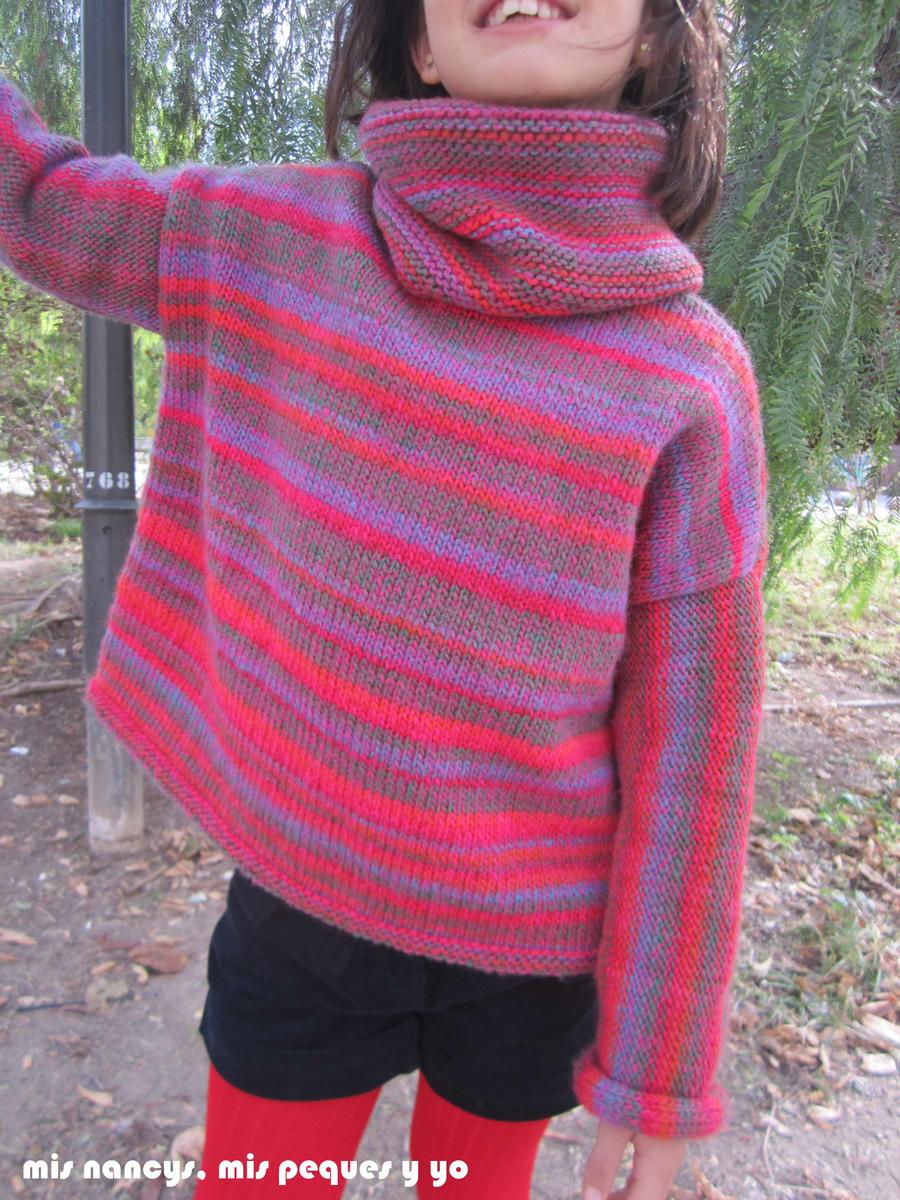 mis nancys, mis peques y yo, Tutorial DIY como coser un jersey de lana, jersey terminado Katia