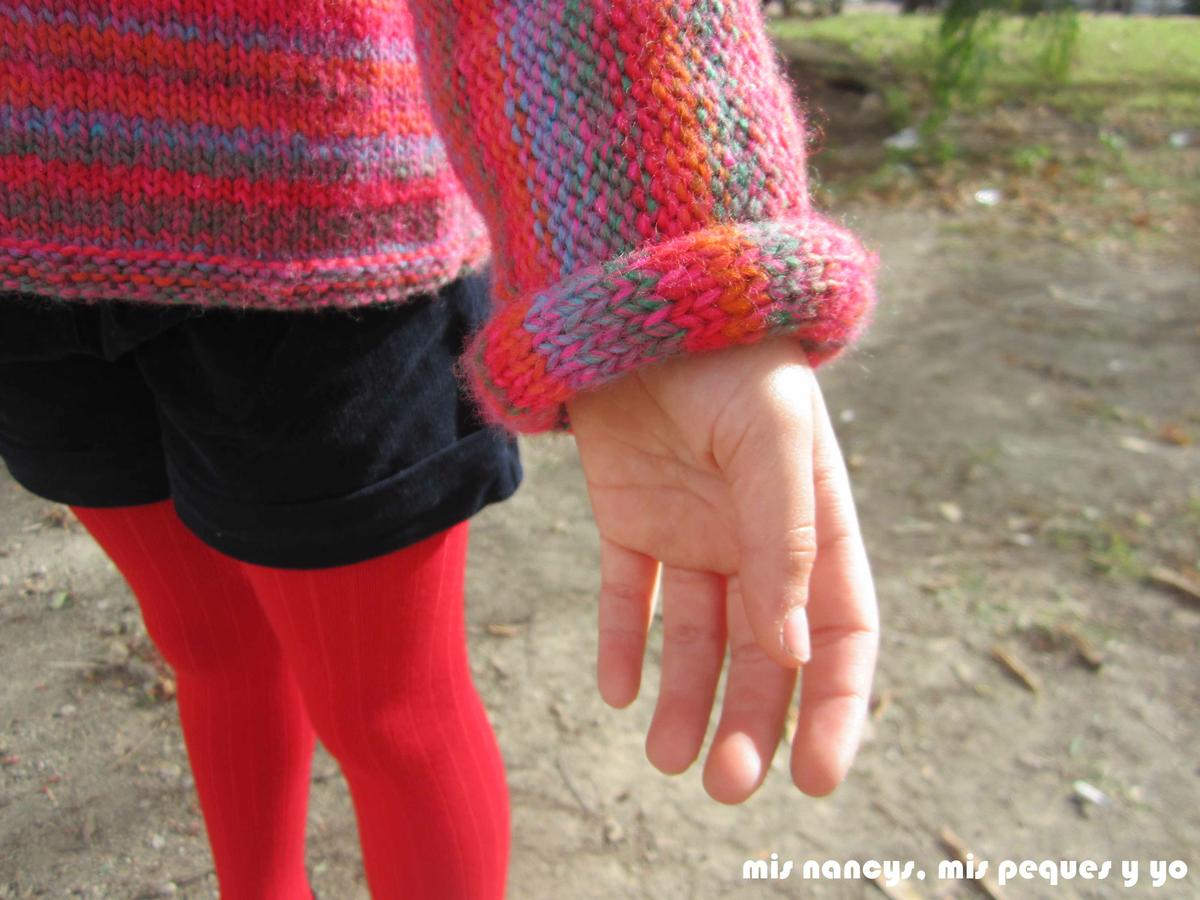 mis nancys, mis peques y yo, Tutorial DIY como coser un jersey de lana, jersey de lana Katia detalle puño