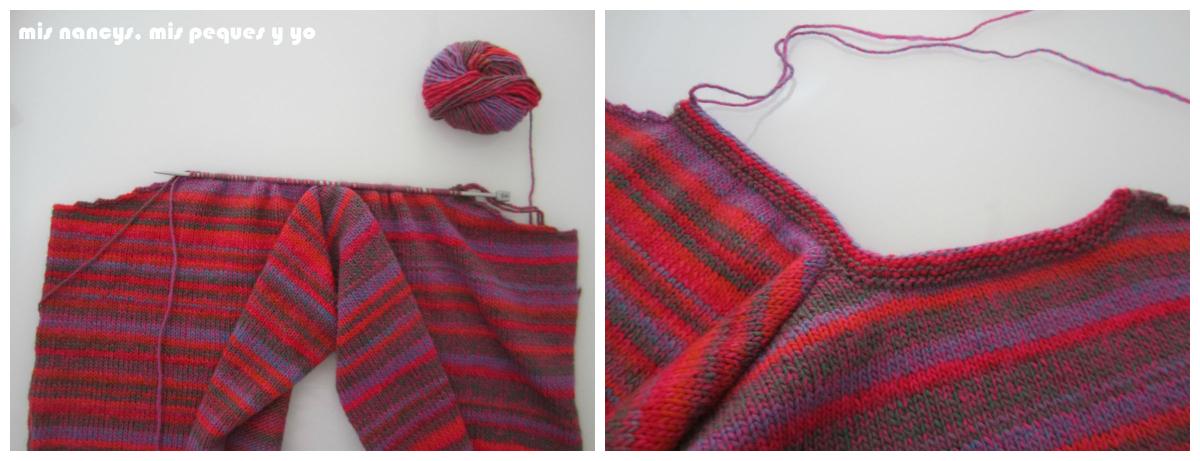 mis nancys, mis peques y yo, Tutorial DIY como coser un jersey de lana, tejer el cuello