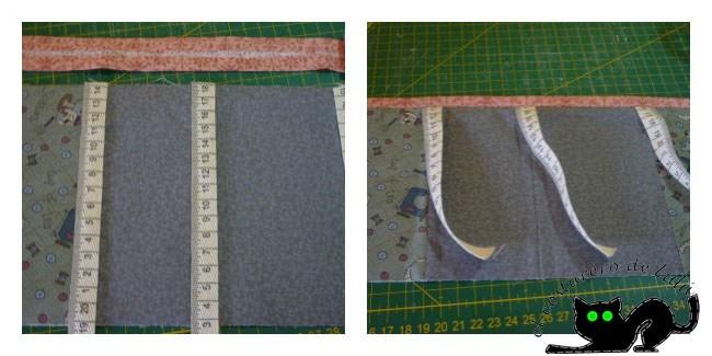 Coloca el bies de los bolsillos