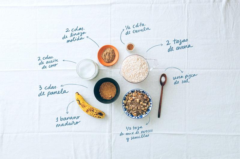 Granola maravillosa · Ingredientes
