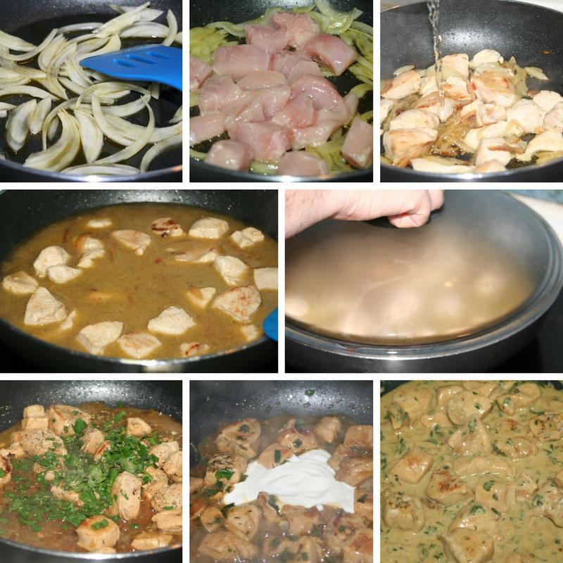 receta de pollo a las finas hierbas