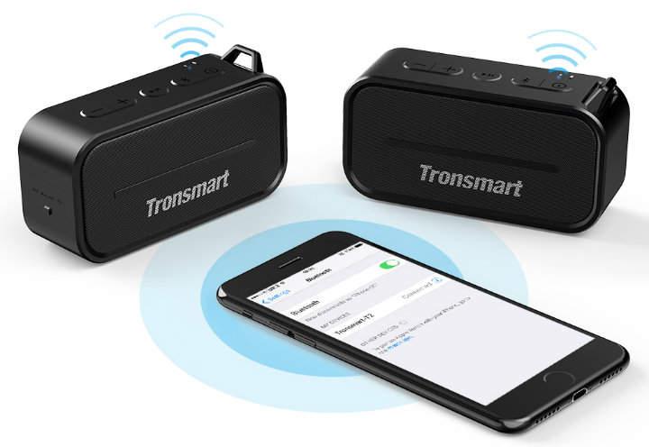 analisis review de Tronsmart Element T2 y Tronsmart Element T1 altavoz bluetooth inalámbrico portátil con Bluetooth 4.2 tecnología TWS True Wireless Stereo y resistente al agua compatible tanto con Android como iOS