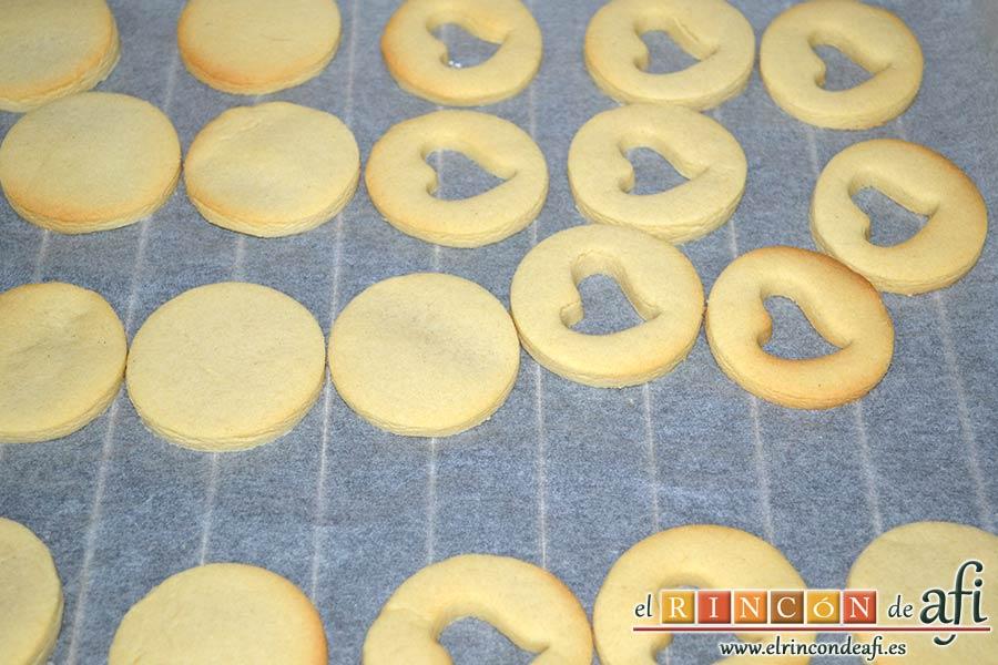 Galletas Linzer, hornear y dejar enfriar