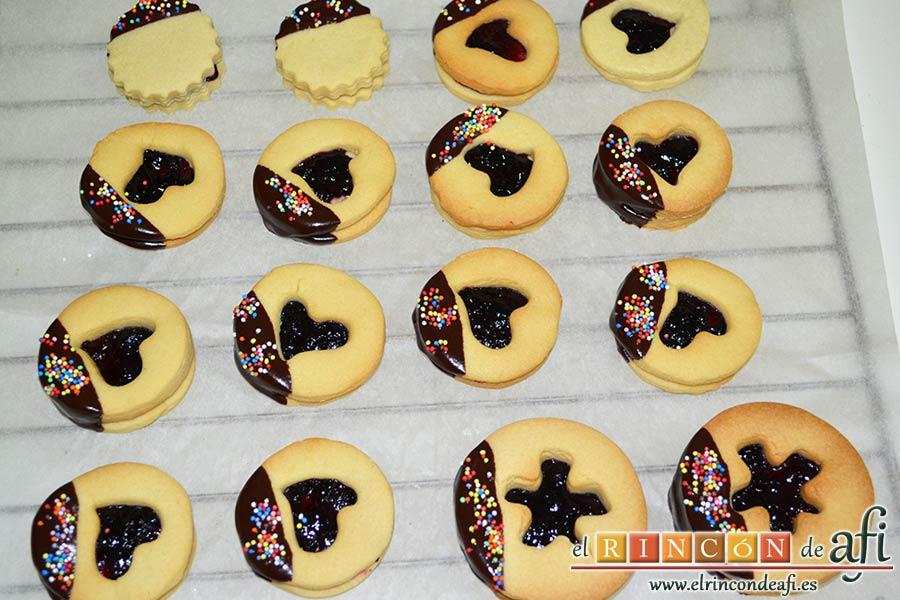 Galletas Linzer, sugerencia de presentación