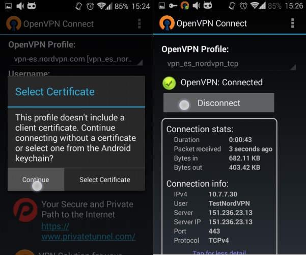 Configurar OpenVPN para Android e iOS cliente OpenVPN connect y como crear el archivo .ovpn