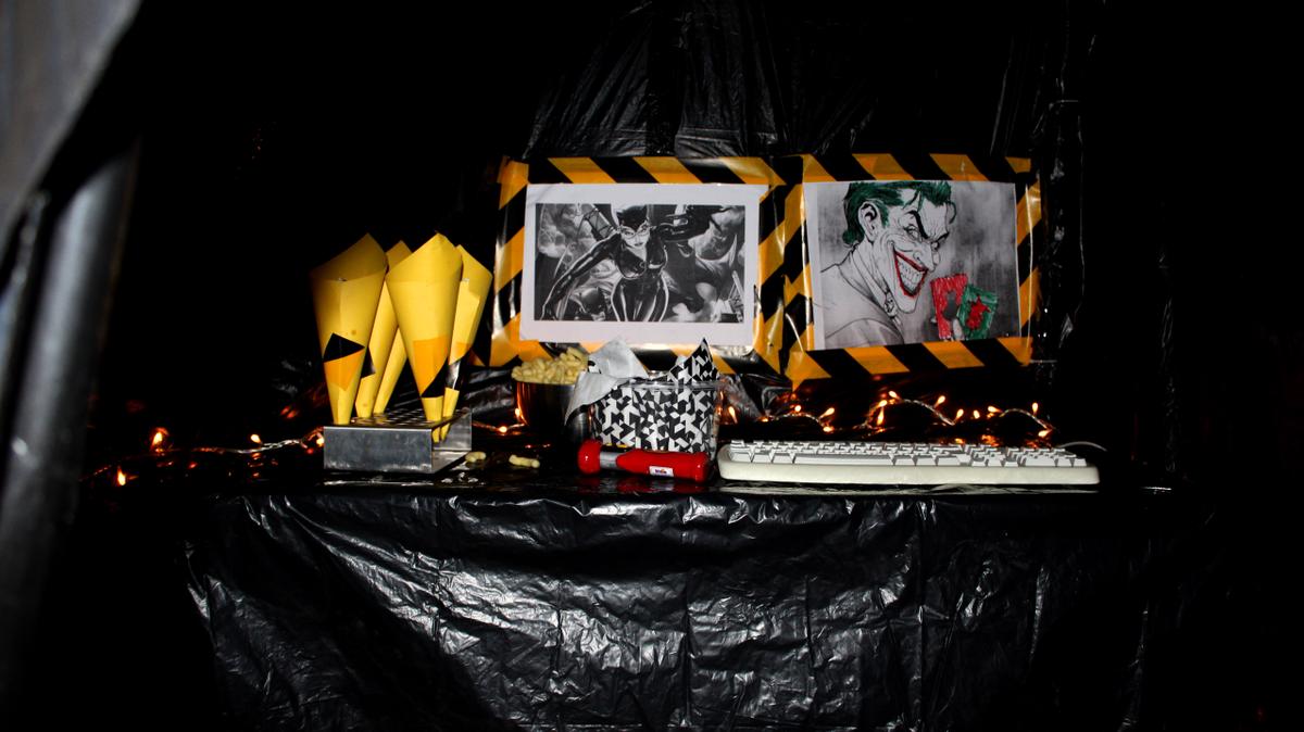 cumpleaños infantil de batman con la batcueva