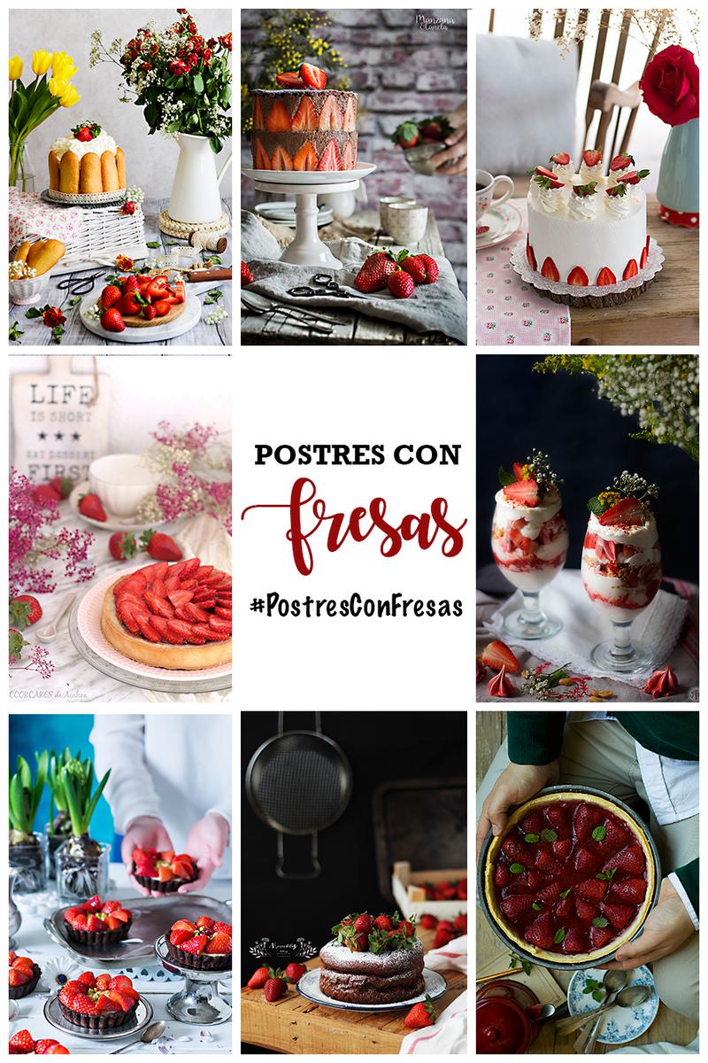 Tarta de fresas y cheesecake