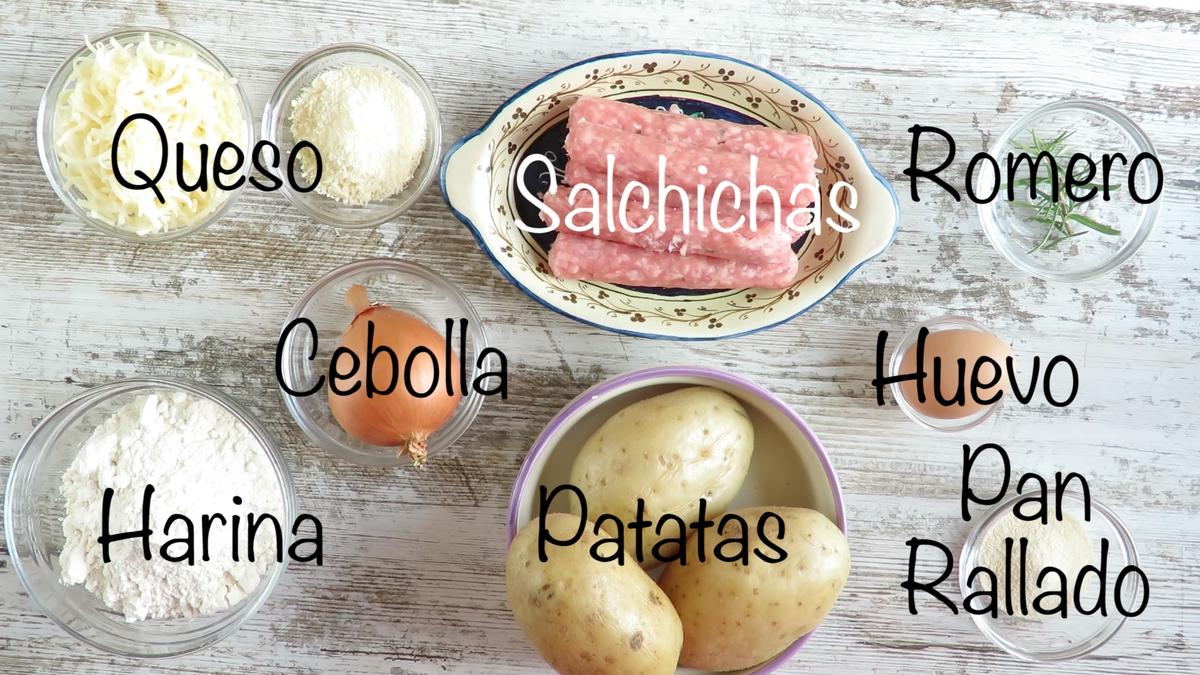 ingre pastel patata salchicha