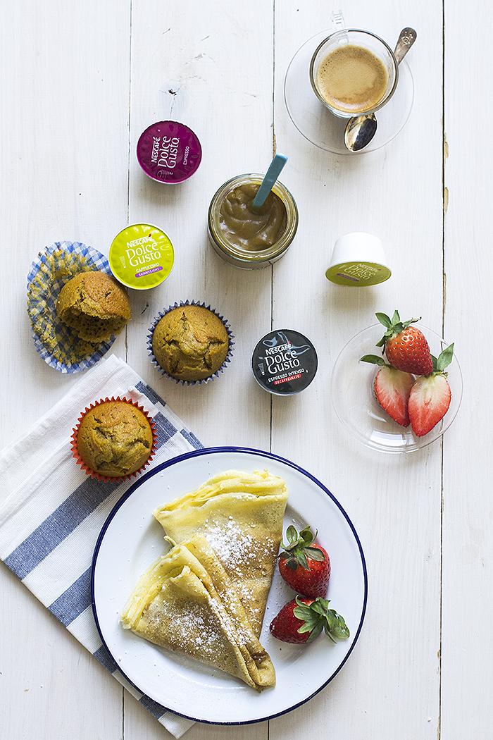 crêpes de café con leche