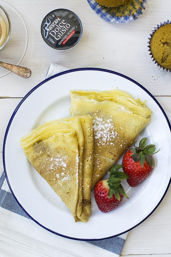 crêpes de café con leche