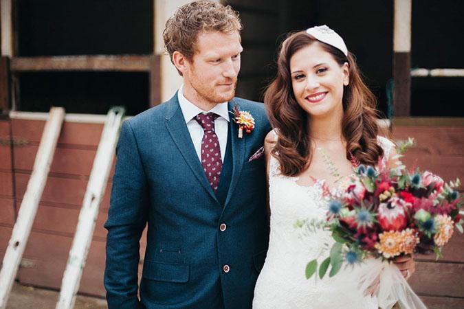 Una boda rustica y sofisticada