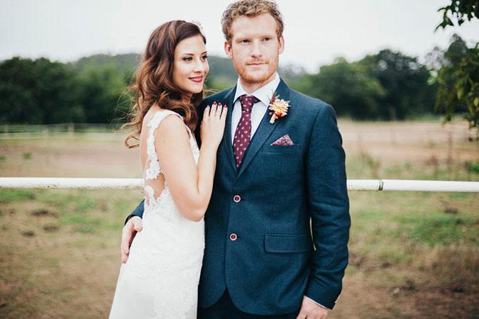 Una boda rustica y sofisticada