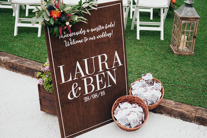 Una boda rustica y sofisticada