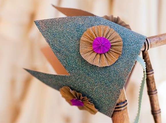 Corona purpurina DIY