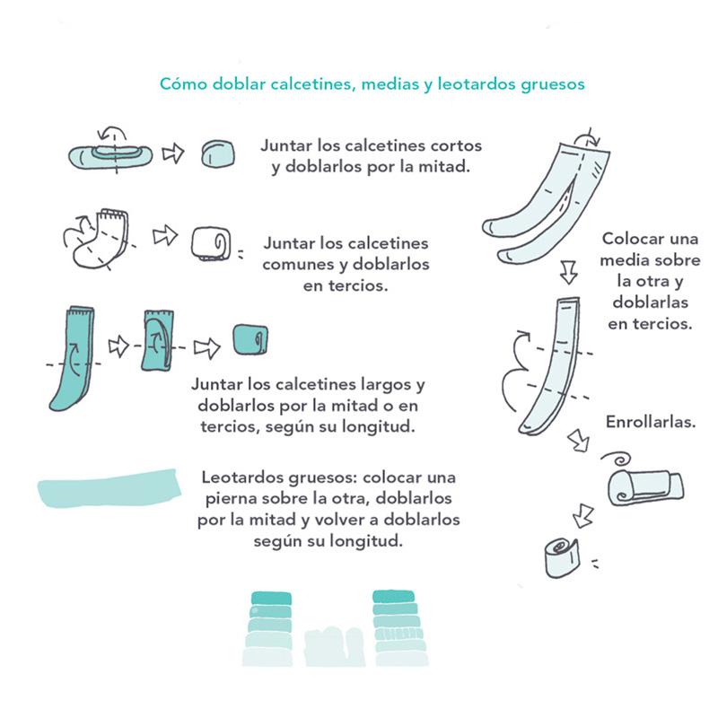 como doblar calcetines konmari