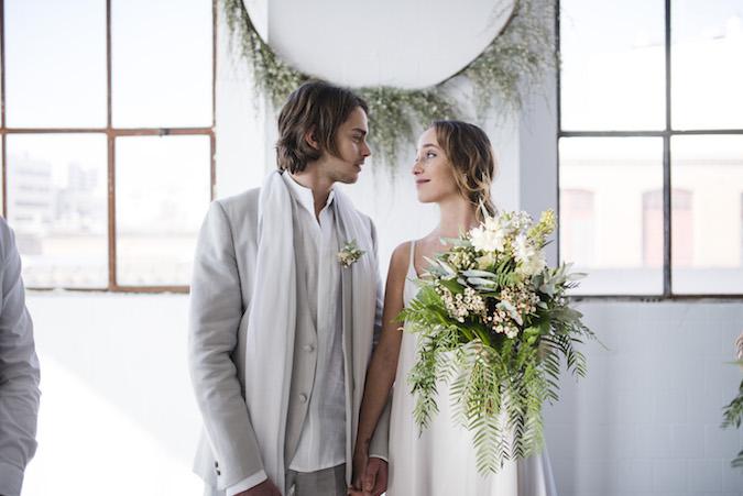 Minimalist Organic Industrial Elopement