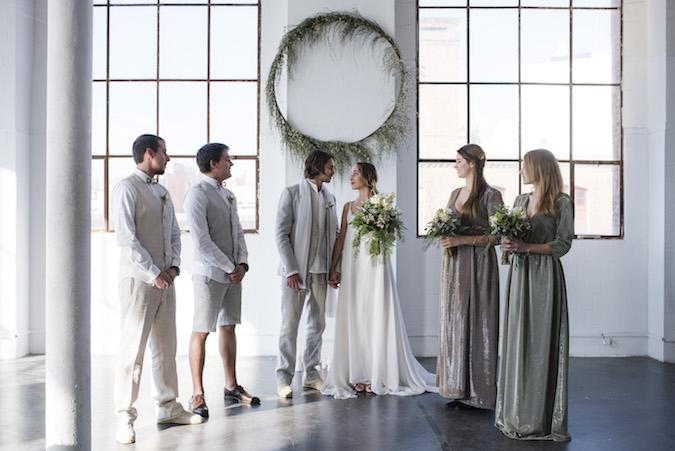 Minimalist Organic Industrial Elopement