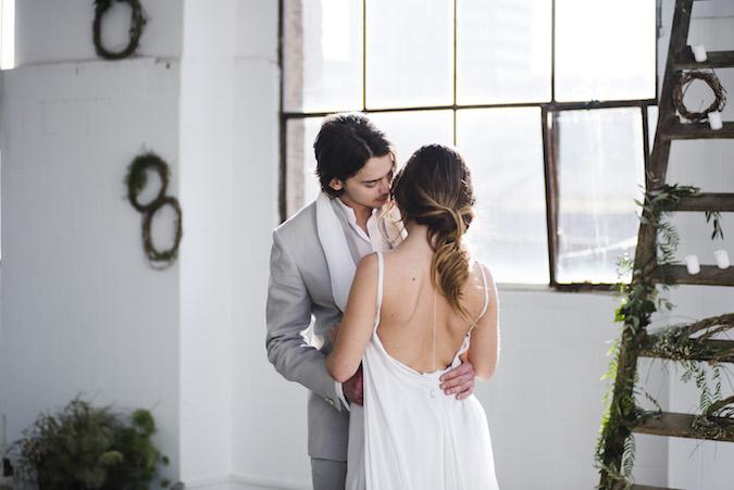 Minimalist Organic Industrial Elopement