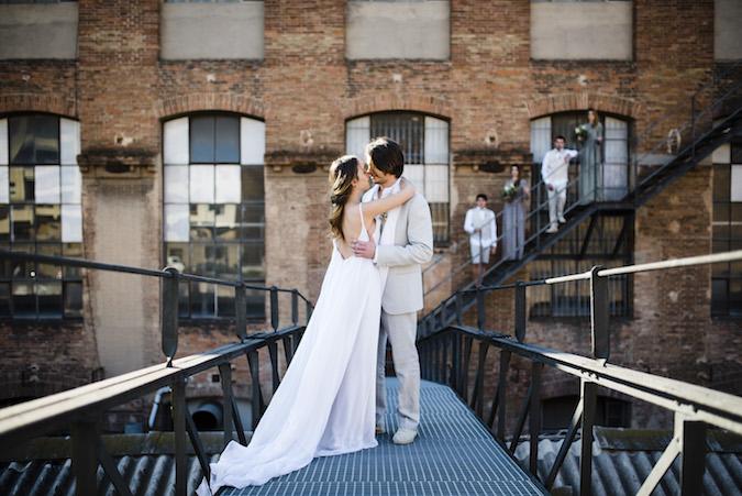 Minimalist Organic Industrial Elopement