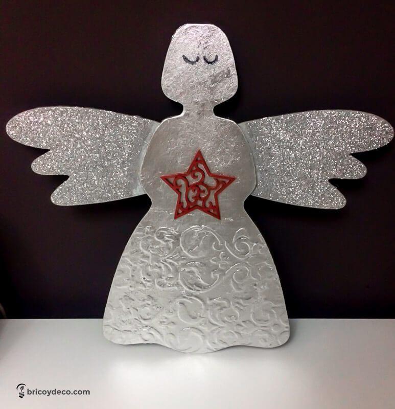 plateado con láminas de pan de plata